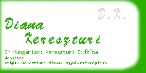 diana kereszturi business card